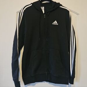 Adidas Men's Black Hoodie Sweater